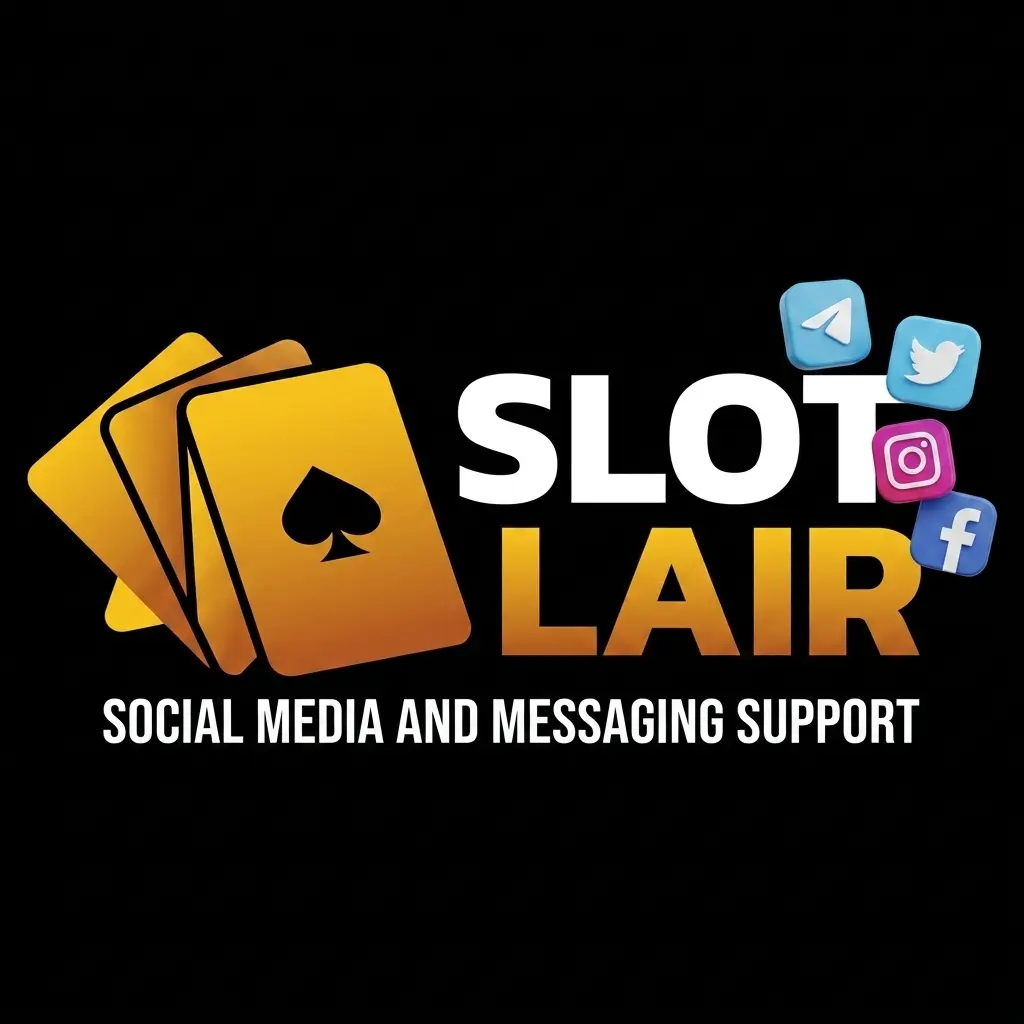 SlotLair customer support via social media platforms including Telegram, WhatsApp, Facebook Messenger, and X for general queries
